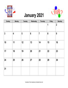 2021 Holiday Graphics Calendar, Landscape
