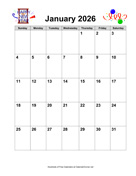 2026 Holiday Graphics Calendar