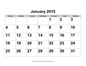 2010 Large-Number Calendar, Landscape