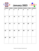 2023 Holiday Graphics Calendar