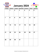 2024 Holiday Graphics Calendar