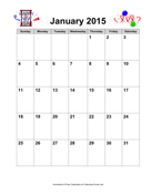 2015 Holiday Graphics Calendar