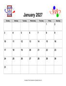 2027 Holiday Graphics Calendar, Landscape